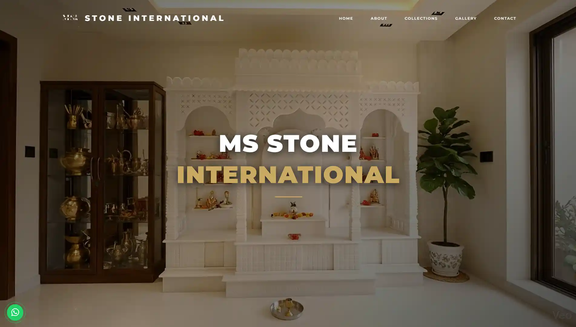 MSP International website — marbles and home mandirs business website designed by NAFROK, Bangalore